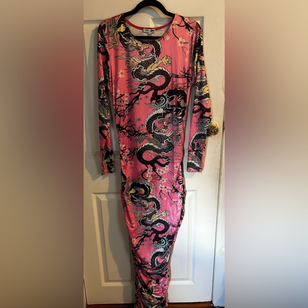 Chinese Dragon Dress with Gloves